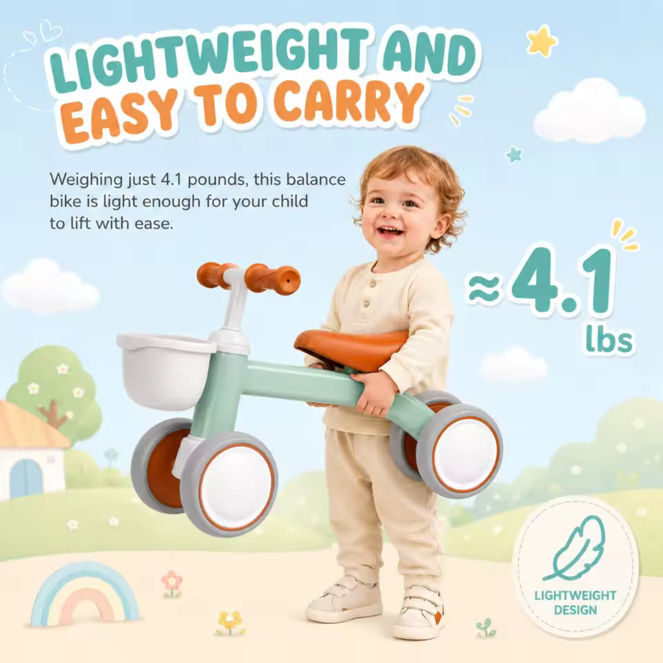 4Wheels Balance Bike for Kids
