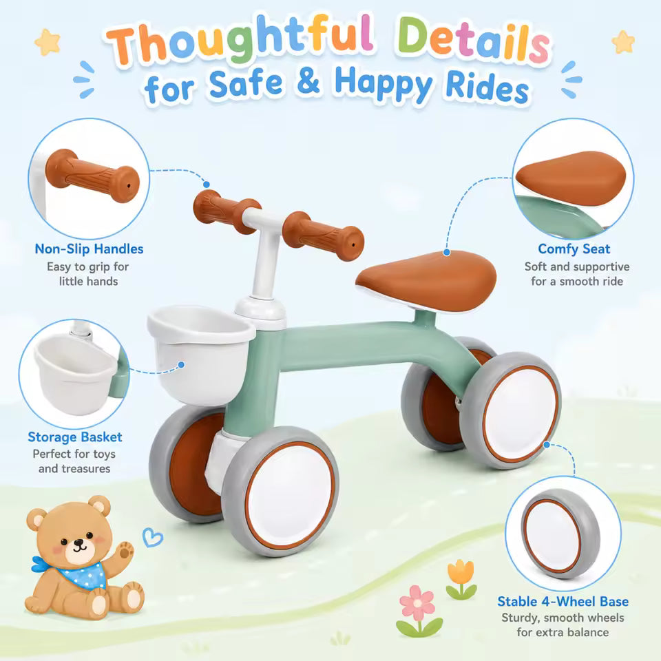 4Wheels Balance Bike for Kids