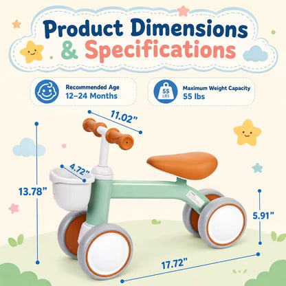 4Wheels Balance Bike for Kids